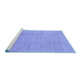 thumbnail image 2 of Ahgly Company Machine Washable Indoor Rectangle Abstract Blue Modern Area Rugs, 2' x 4', 2 of 4