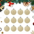 thumbnail image 3 of JilgTeok Home Essential Velvet Christmas Ornaments Balls 2.36 Inch Flocked Christmas Tree Ball Ornaments Velvet Ornaments for Christmas Tree Plastic Xmas Balls Hanging Ornaments(12pcs), 3 of 7