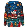 thumbnail image 5 of QATAINLAV Womens Christmas Button Up Sweater Ugly Santa Print Knit Cardigan Tops Xmas Casual Long Sleeve Winter Knitted Cardigans Multicolor M, 5 of 6