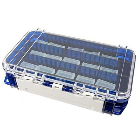 Fishing Tackle Box Fishing Lure Tray Box PP Lure Storage Box Organizer Portable Compartment Transparent Lid Design for Outdoor Freshwater Saltwater