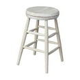 thumbnail image 2 of International Concepts Swivel Stool Barstool, 24 inch, Unfinished, 2 of 4