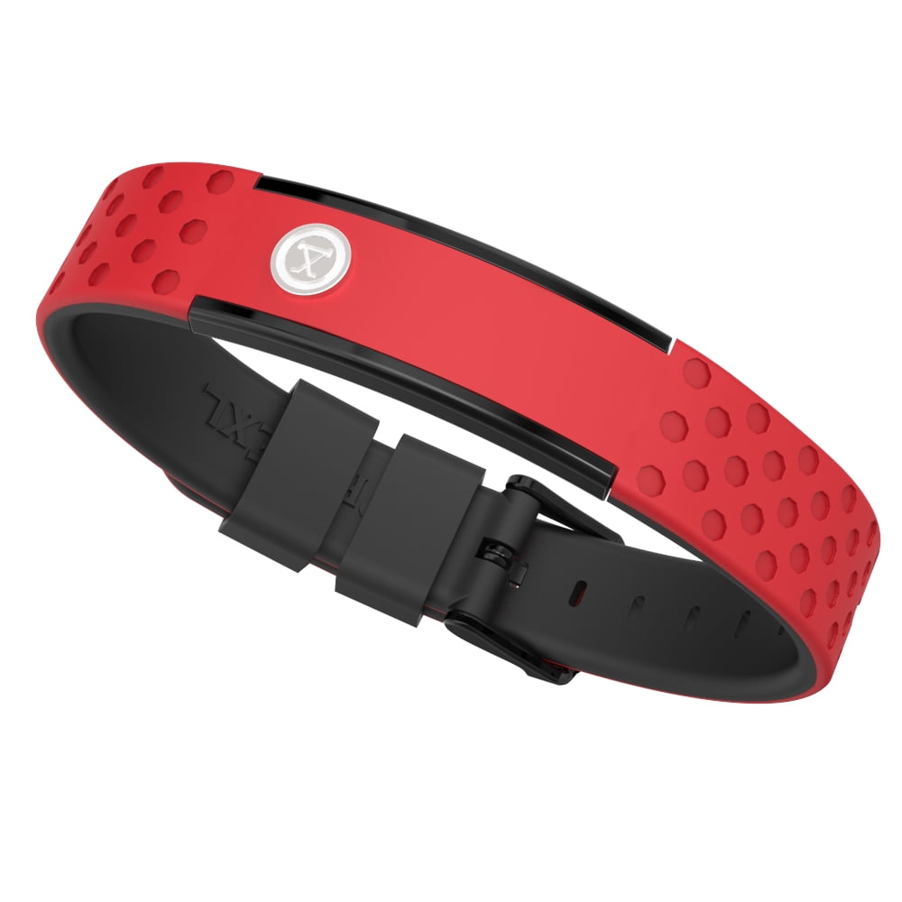 ProExl 9K Sports Golfers Magnetic Bracelet, Swim, Shower, Surf, Wear it  Everyday (Red Black)