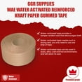 thumbnail image 5 of T.R.U. WAT-WAE Water Activated Reinforced Kraft Paper Gummed Tape (3 in. x 375 ft. (Pack of 2), 5 of 6