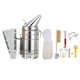 thumbnail image 1 of Bee Smoker, Bee Hive Starter Kit 10PCS para Farm for Merge Bee Swarm para recolectar miel para apicultura LHCER Descripción de la referencia, 1 of 8