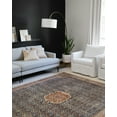 thumbnail image 3 of Loloi Layla Printed Oriental Distressed Cobalt Blue / Spice Area Rug, 3 of 6