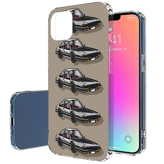 TalkingCase Slim Case for Apple iPhone 14 Pro, Slim Thin Gel Tpu Cover, Toyota AE86 Print, Light Weight, Flexible, Soft, Anti-Scratch, Printed in USA
