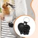 thumbnail image 5 of Llavero de PU con forma de pata de perro y gato, accesorio elegante para viajes, llavero de animal negro, 5 of 7