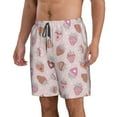 thumbnail image 2 of Naloa Strawberry Cake Men's Beach Shorts, Surfing shorts, Swim trunks, Quick Dry Swim Trunks for Surfing Beach Fun - XX-Large, 2 of 9