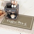 thumbnail image 5 of 16x24in Coffee Cup Pattern Dish Drying Mat: Absorbent Coffee Bar Mat – Fits Under Coffee Maker – Stylish Kitchen Countertop & Dining Room Decoration, 5 of 6
