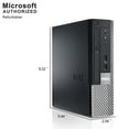thumbnail image 6 of Restored Dell OptiPlex 7010 Windows 11 Professional Desktop Computer PC Tower Intel 3.0GHz 8GB Ram 1TB Hard Drive DVD w/17" LCD Monitor Computer (Refurbished), 6 of 11