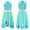 Green Blue, variant on Girls Ballet Dance Dress Sleeveless Praise Lyrical Dancewear Figure Skating Leotard Modern Dance Costumes