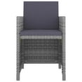 thumbnail image 3 of vidaXL 5 Piece Outdoor Dining Set with Cushions Poly Rattan Grey, 3 of 5