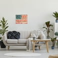 thumbnail image 2 of Stupell Industries Rustic American Flag Town & City Painting White Framed Art Print Wall Art, 20 x 16, 2 of 8