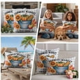 thumbnail image 5 of Fall Pumpkins Outdoor Waterproof Pillow Covers, Thanksgiving Sunflowers Autumn Corn Rustic Plaid Decorative Square Throw Pillowcase Sofa Cushion Sham for Patio/Couch/Chair, 24"x24" 2 Pack, 5 of 8