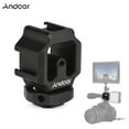 thumbnail image 1 of Mistaha Triple Cold Shoe Mount Adapter Bracket Lightweight Aluminum Alloy Cold Shoe Mount Extension, 1 of 8