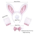 thumbnail image 4 of CAIXIA Easter Dresses For Girls Bunny Dress Up Outfits Set Kids Rabbit Girls Headbands Tutu Dress For Girls, 4 of 4