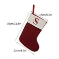 thumbnail image 2 of Tyidzon Christmas Stockings with Letter, 12" Embroidered Knitted Stockings for Family, Kids, Xmas Holiday Party Gifts Decorations for Fireplace, 2 of 3