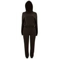 thumbnail image 3 of biudgviw 2 Piece Outfits for Women Soft Fleece Long Sleeve Sweatsuit Hoodies Sweatshirts Lounge Jogger Pants Warm Sets, 3 of 4