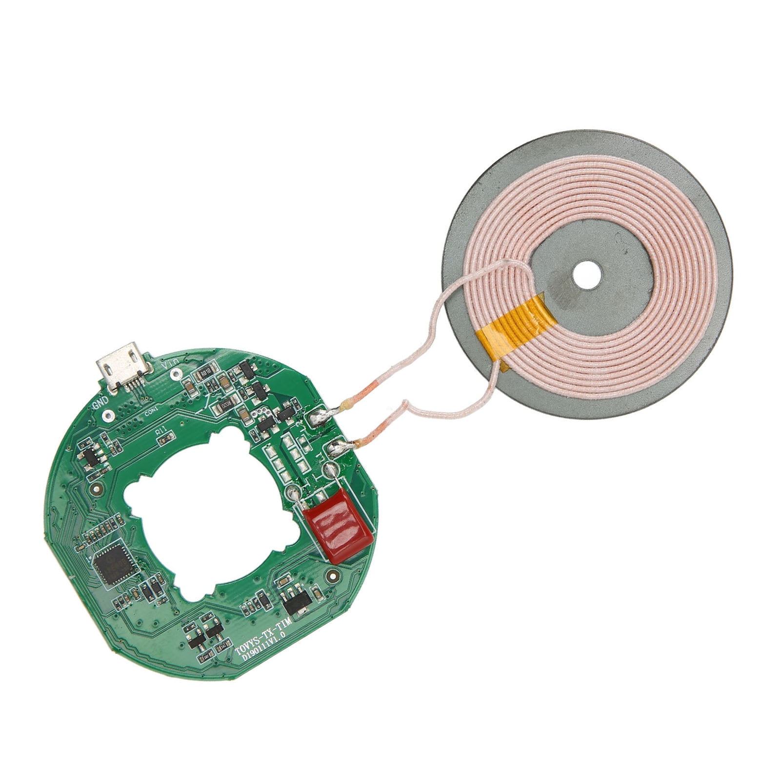 Wireless Charger PCBA Circuit Board, Wireless Charging Coil Time Saving 10W High Conversion Rate  For DIY Wireless Charging Tool
