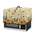 thumbnail image 7 of TSOVTHRID Microwave Oven Dust Cover Dust-Proof Heavy Duty Microwave Oven Cover with Handle Decor Accessories for Kitchen, Sunflower Rooster Chicken Butterfly Print, 18.25"W x 14.5"D x 11"H, S, 7 of 7