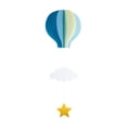 thumbnail image 2 of Moyic Suministros de fiesta de 4 piezas, globo aerostático, decoración colgante para celebración llena de diversión, amplia aplicación Decoración del hogar tipo 3, 2 of 6