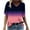 Multicolor, variant on LYXSSBYX Plus Size Tops for Women Summer Womens Summer Tops V Neck T Shirts Printed Tops Loose Casual Tshirts