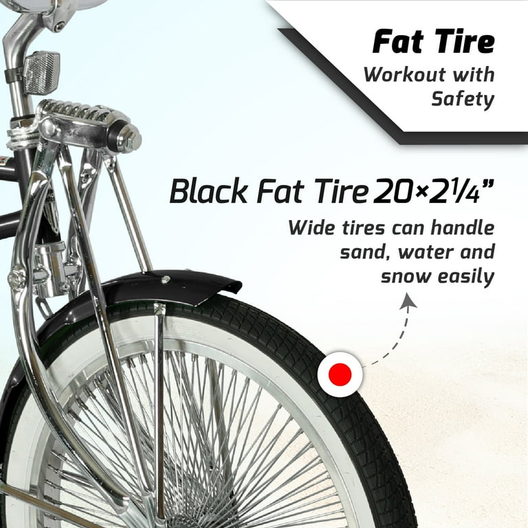 Tracer Bikes, Tamron 20 Inch Lowrider Cruiser Bike, Matte Black