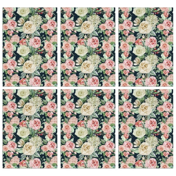 6 Pcs Funny Kitchen Towels,Pioneer Flower Microfiber Dish Towels,Kitchen Tea Towels,Kitchen Towel Set (18" X 26")