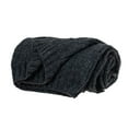 thumbnail image 2 of Parkland Collection Carol Self Patterned Gray 52" x 52" WOVEN HANDLOOM Throw, 2 of 5