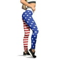 thumbnail image 4 of TOWED22 4Th of July Womens Leggings USA Flag July Fourth Stretchy Tights Women's Tights American Independence Day Grey,XXL, 4 of 5