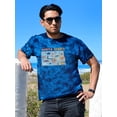 thumbnail image 2 of North Dakota Tourist Map. Tie Dye Crystal Men -Image by Shutterstock, Male XX-Large, 2 of 4