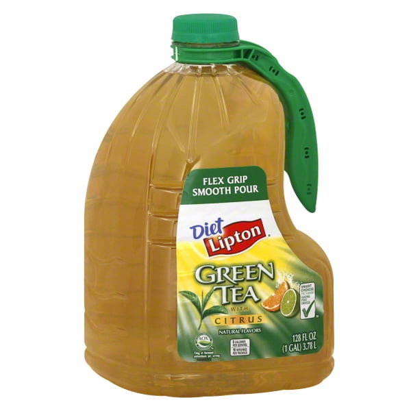Lipton Diet Green Tea with Citrus 128 Oz Gallon Pack of 4