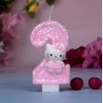 thumbnail image 1 of Hello Kitty Cat Digital Number Candles, Kids Birthday Decor, Unique Party Gift, 1 of 10