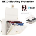 thumbnail image 3 of for Samsung Galaxy Z Flip 4 Case with Card Slot Holder, [RFID Blocking] [Crossbody Strap] Women Girls PU Leather Wallet Case Lanyard Kickstand Crossbody Bag for Z Flip 4 - White, 3 of 14