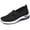 Black, variant on Mesh Breathable Casual Shoes Slip on Design Shock Absorbing Midsole Anti Slip Durable Sole Comfort Walking Sneakers Multi Color Fashion Daily Footwear
