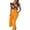 F150 Yellow, variant on Likimi Two Piece Sets For Women Fashion Print Ruffle Sleeve Button Down Crew Neck Shirt Pant With Belt Outfit Set Green Size M