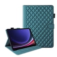 thumbnail image 3 of for Samsung Galaxy Tab S10 FE Plus 13.1 Inch Case, Rhombus Pattern Multiple Viewing Angles Stand Slim Folio Cover (Green), 3 of 6