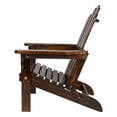 thumbnail image 4 of Shine Company Traditional Cedar Wood Folding Adirondack Chair in Brown, 4 of 5