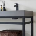 thumbnail image 5 of Vinnova Ablitas Composite Granite Stone Vessel Bathroom Vanity Sink 59.8"x19.7"DoubleSink - Grey, 5 of 5