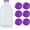 Purple, variant on 48mm Silicone Milk Bottle Lids, Replacement Caps for Stock Your Home The Dairy Shoppe Glass Jugs, Airtight Reusable Grade Silicone, Multicolor