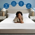 thumbnail image 5 of Queen Size Zippered Closure Fitted Sheet (60" x 80"), 1-Piece Bottom Sheet, 100% Microfiber, Fits Up to 15" Deep Mattress, Color White Solid, 5 of 6