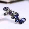 thumbnail image 3 of Butterfly Hair Clip Rhinestone Barrette Blue Crystal Hair Pins Hair Accessories for Women and Girls (Style 2), 3 of 4