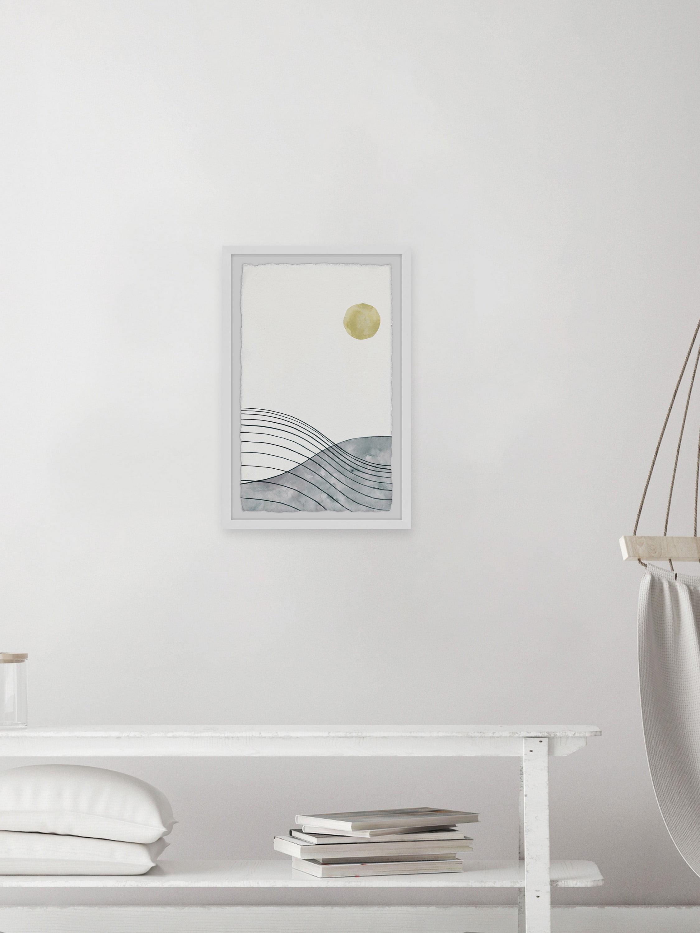 Parvez Taj Golden Moon Framed Wall Art