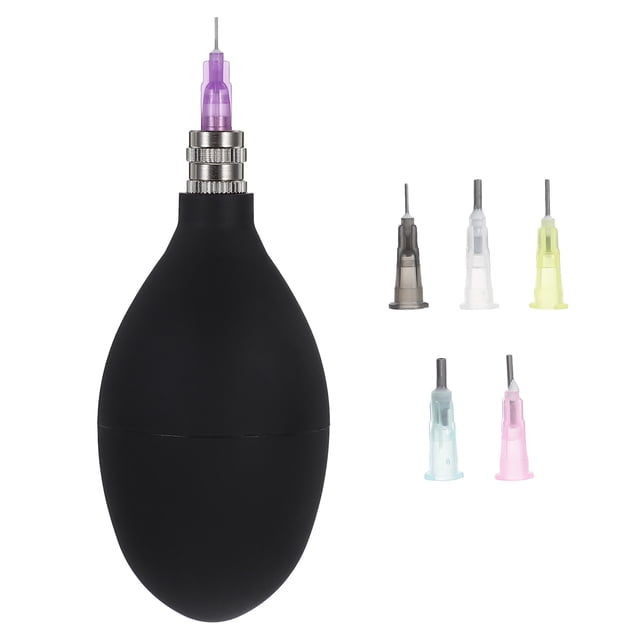 juego de botella de goma para esmaltado de cerámica con puntas de aplicación de precisión para decoración de cerámica y esmaltado fino.