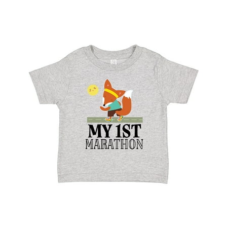 

Inktastic My 1st Marathon Race Running Gift Toddler Boy or Toddler Girl T-Shirt
