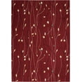 thumbnail image 2 of Nourison Grafix Contemporary Botanical Red Area Rug, 2 of 8
