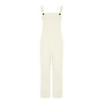 thumbnail image 5 of Dovford Women's Casual Corduroy Overalls Adjustable Straps Baggy Pants Wide Leg Jumpsuits with Pockets, 5 of 7