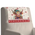 thumbnail image 7 of TSOVTHRID Highland Cattle Snoweflake Print Headrest Covers for Recliners Waterproof Sofa Headrest Protector Couch Stain Resistant Furniture Protector for Home Christmas Decor 17x27 in, 2 Pieces, 7 of 7
