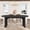 Black, variant on Kicctian Oval Dining Table for 4-6, Spacious Tabletop with Thick Sturdy Wooden Base, Versatile Kitchen Table for Dining Room, Living Room or Kitchen,Grey