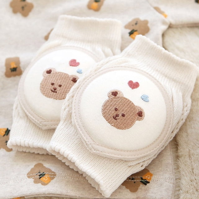 Rodilleras finas de verano para bebés, malla de algodón puro, productos para madres e hijos, artefacto de protección para codos para niños pequeños que gatean